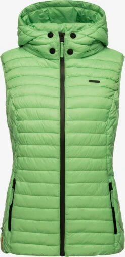 Marikoo Vestes Sans Manches Gilet Femme Vert 14 Marikoo Vestes Sans Manches Gilet Femme Vert -Marikoo Boutique 8300b1b437a34ee35a2306b729ad19f0