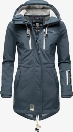 Marikoo Manteaux De Pluie Manteau Fonctionnel Zimtzicke Femme Bleu-gris
