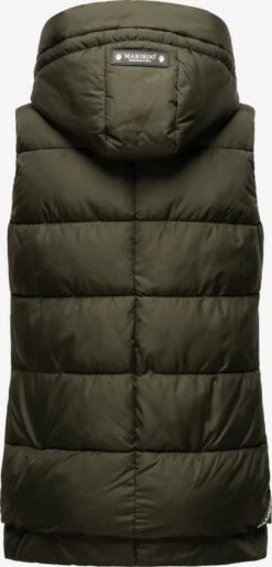 Marikoo Vestes Sans Manches Gilet Zarinaa Femme Vert Foncé -Marikoo Boutique 897f7c6716fe8ca2dec9bda7511da556