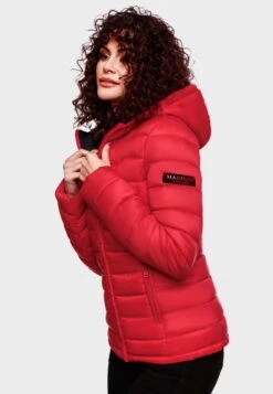 Marikoo Vestes Dextérieur Veste Fonctionnelle Femme Rouge -Marikoo Boutique 898095695f7f886801545c4d5390ebde