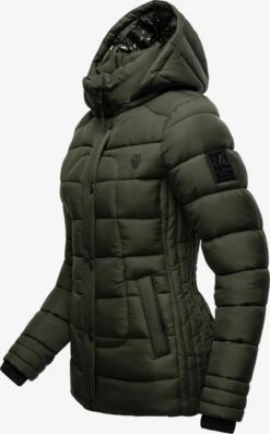 Marikoo Vestes Dhiver Veste D’hiver Qesraa Femme Kaki -Marikoo Boutique 8e35e83603630b57a5692c3c71907cf9