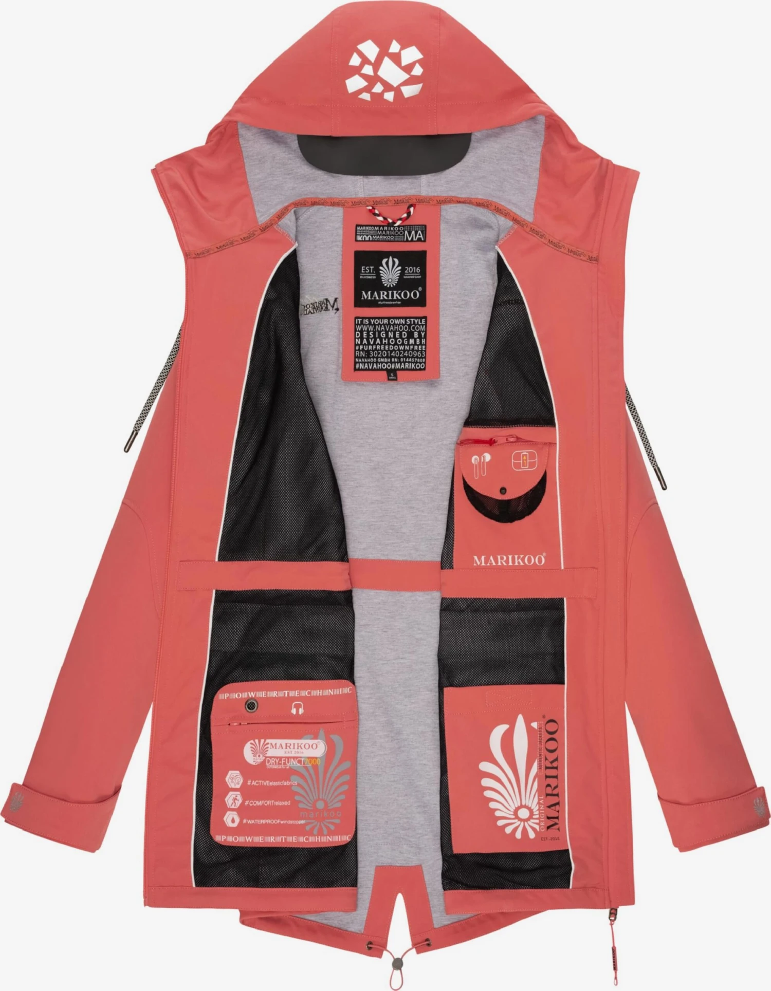 Marikoo Vestes Dextérieur Veste Fonctionnelle Ulissaa Femme Corail 7 Marikoo Vestes Dextérieur Veste Fonctionnelle Ulissaa Femme Corail – Image 5