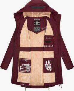 Marikoo Parkas Parka Mi-saison Femme Bordeaux -Marikoo Boutique 8f8dc5687dad9b1979af09d09ae3b0fc