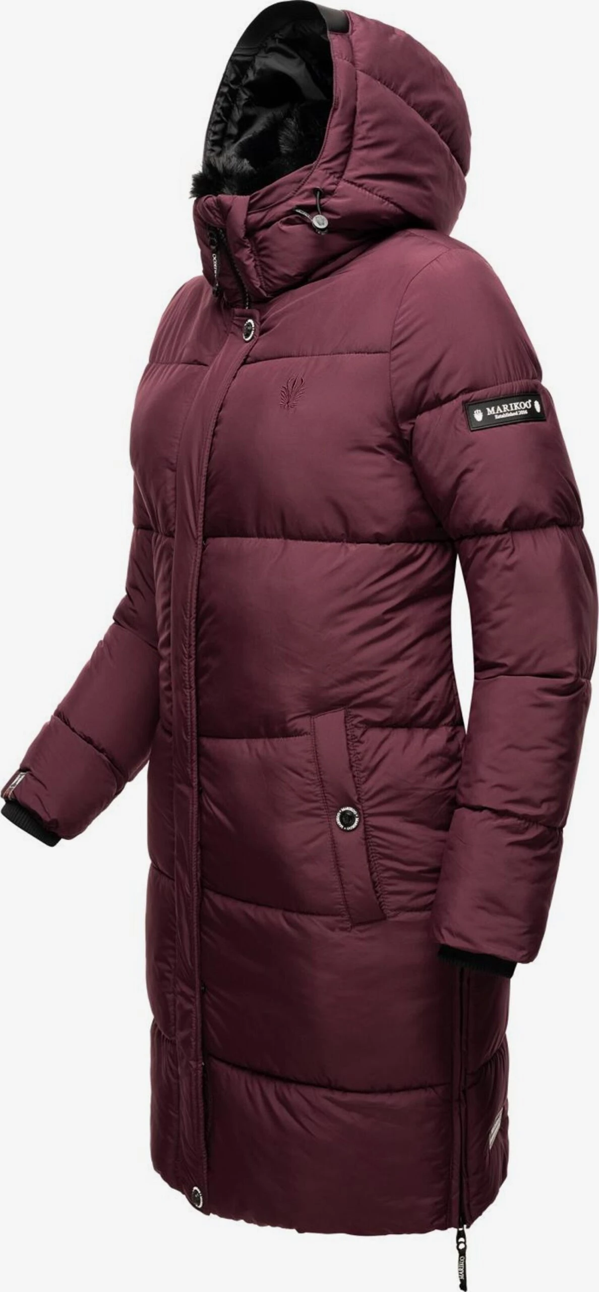Marikoo Manteaux Dhiver Manteau D’hiver Femme Rouge Cerise 5 Marikoo Manteaux Dhiver Manteau D’hiver Femme Rouge Cerise – Image 3