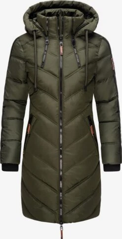 Marikoo Manteaux Dhiver Manteau D’hiver Armasa Femme Kaki