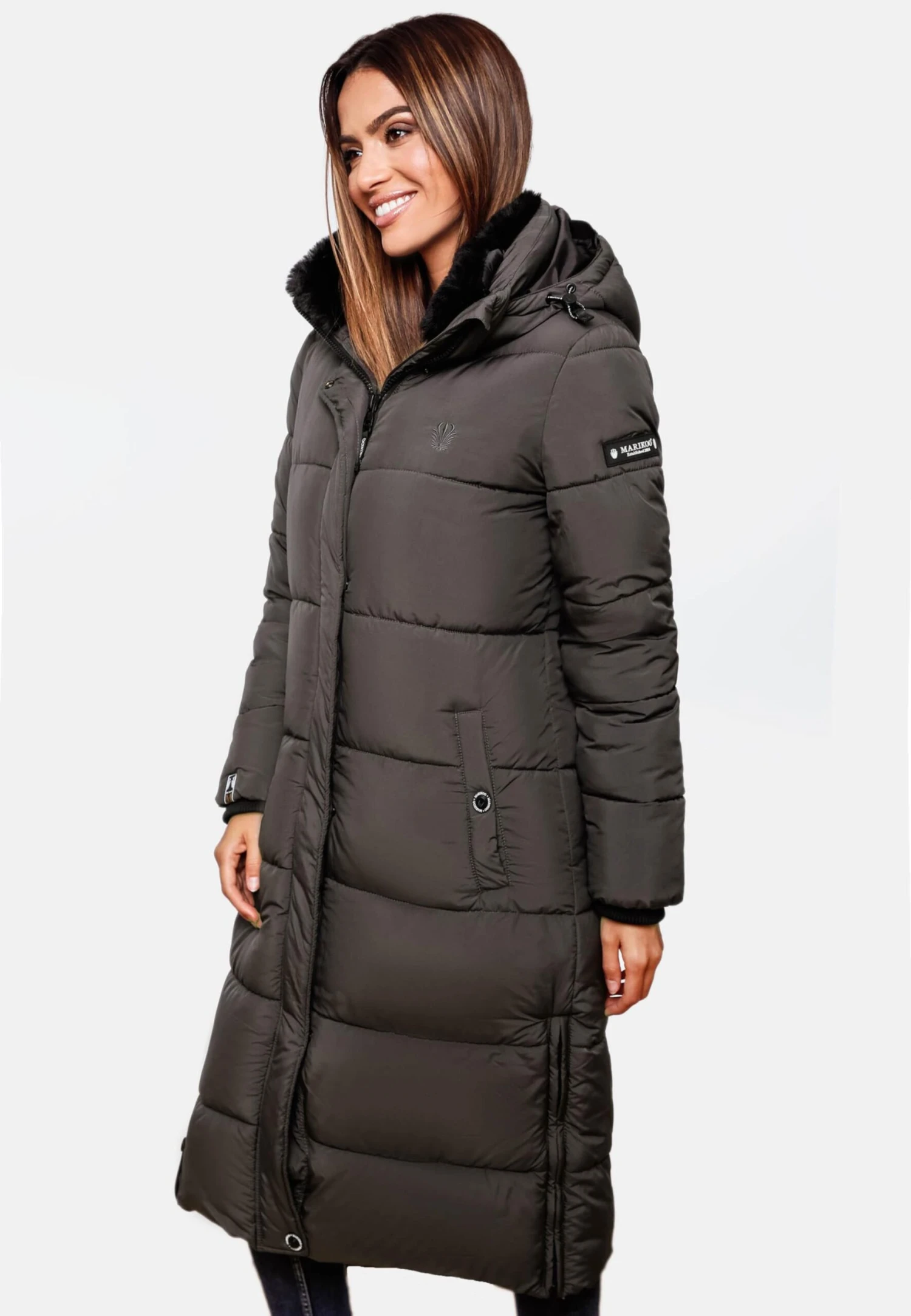 Marikoo Manteaux Dhiver Manteau D’hiver Femme Anthracite 9 Marikoo Manteaux Dhiver Manteau D’hiver Femme Anthracite – Image 7