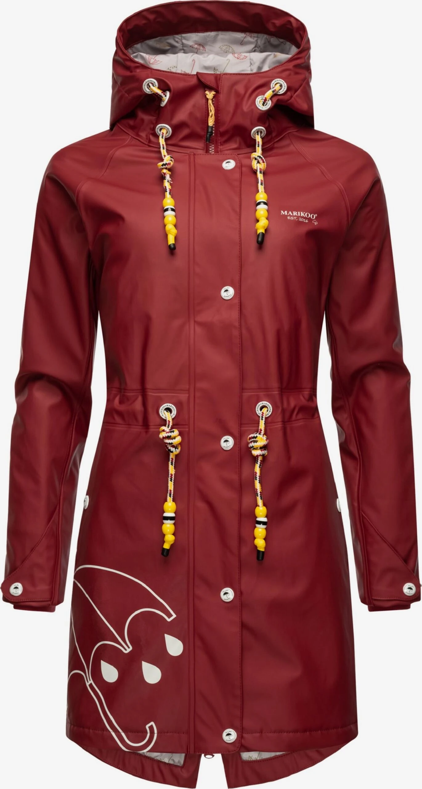 Marikoo Manteaux De Pluie Manteau Fonctionnel Femme Rouge 3 Marikoo Manteaux De Pluie Manteau Fonctionnel Femme Rouge