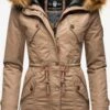 Marikoo Parkas Parka D’hiver La Viva Femme Beige Clair