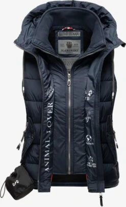 Marikoo Vestes Sans Manches Gilet Taisaa Femme Bleu Marine -Marikoo Boutique 95a7c9a2f654f762569f993172347711
