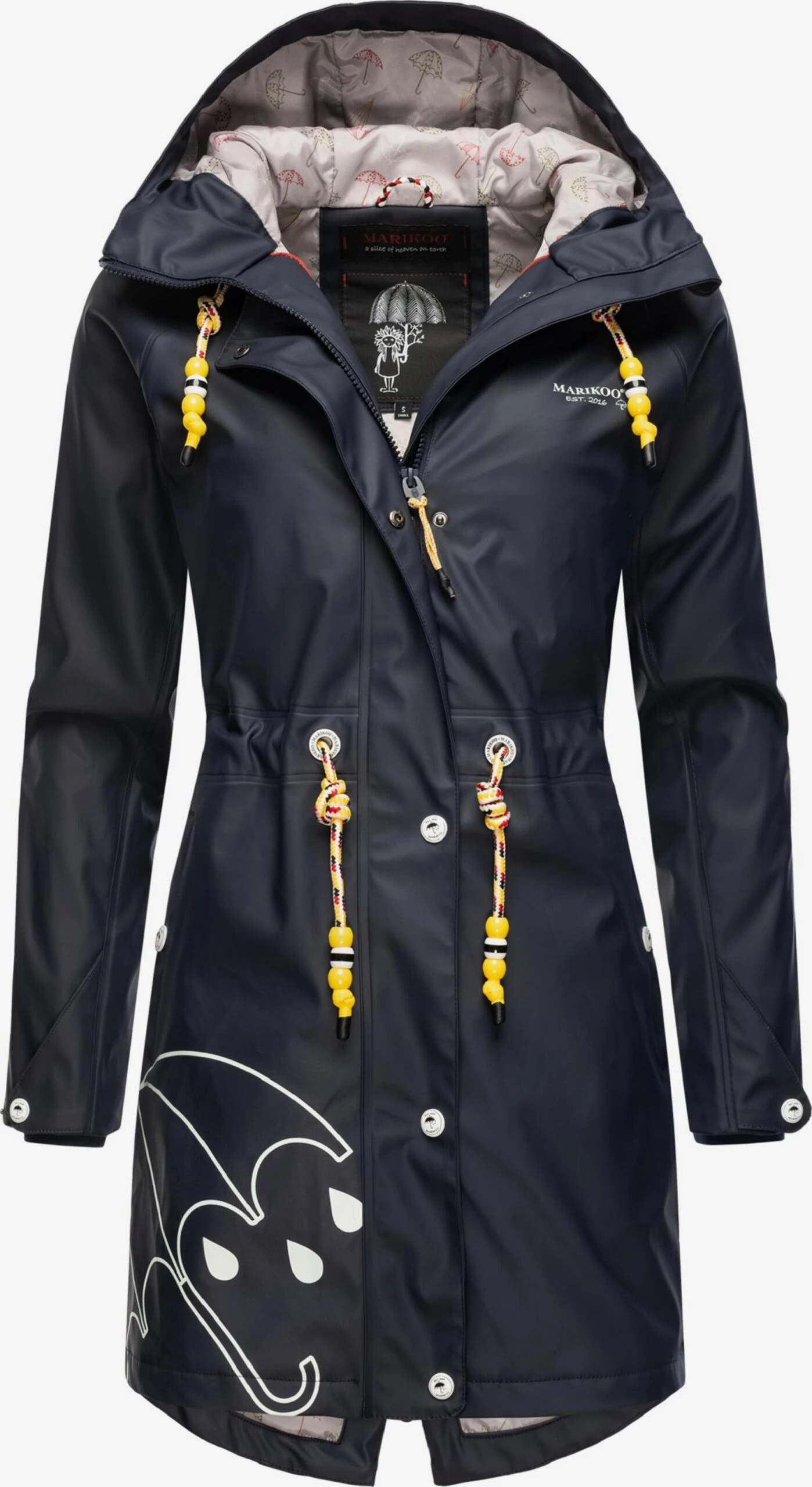 Marikoo Manteaux De Pluie Manteau Fonctionnel Femme Bleu Marine 3 Marikoo Manteaux De Pluie Manteau Fonctionnel Femme Bleu Marine