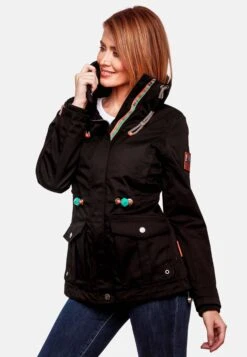 Marikoo Vestes De Mi-saison Veste Mi-saison Babetaa Femme Noir -Marikoo Boutique 996b116eb9ff318bfe13959d954e6921