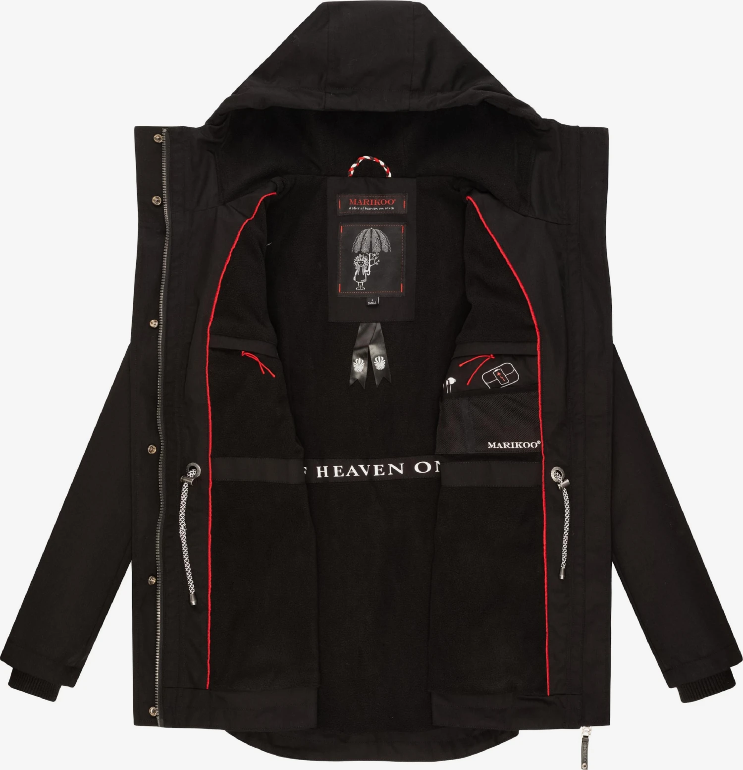 Marikoo Parkas Parka Mi-saison Babetaa Femme Noir 7 Marikoo Parkas Parka Mi-saison Babetaa Femme Noir – Image 5