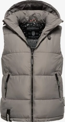 Marikoo Vestes Sans Manches Gilet Eisflöckchen Femme Gris -Marikoo Boutique 9f7469a00395bc384aa304ba3b11462c