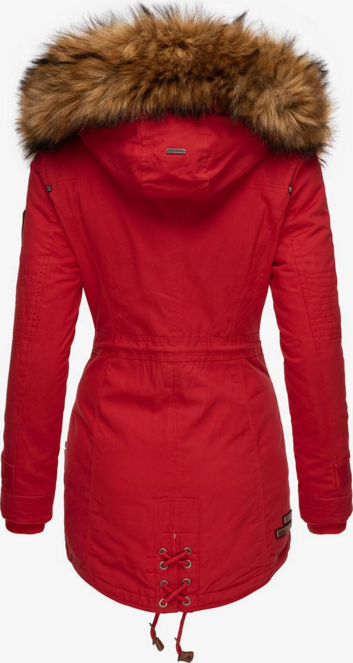 Marikoo Parkas Parka D’hiver La Viva Femme Rouge Clair 5 Marikoo Parkas Parka D’hiver La Viva Femme Rouge Clair – Image 3