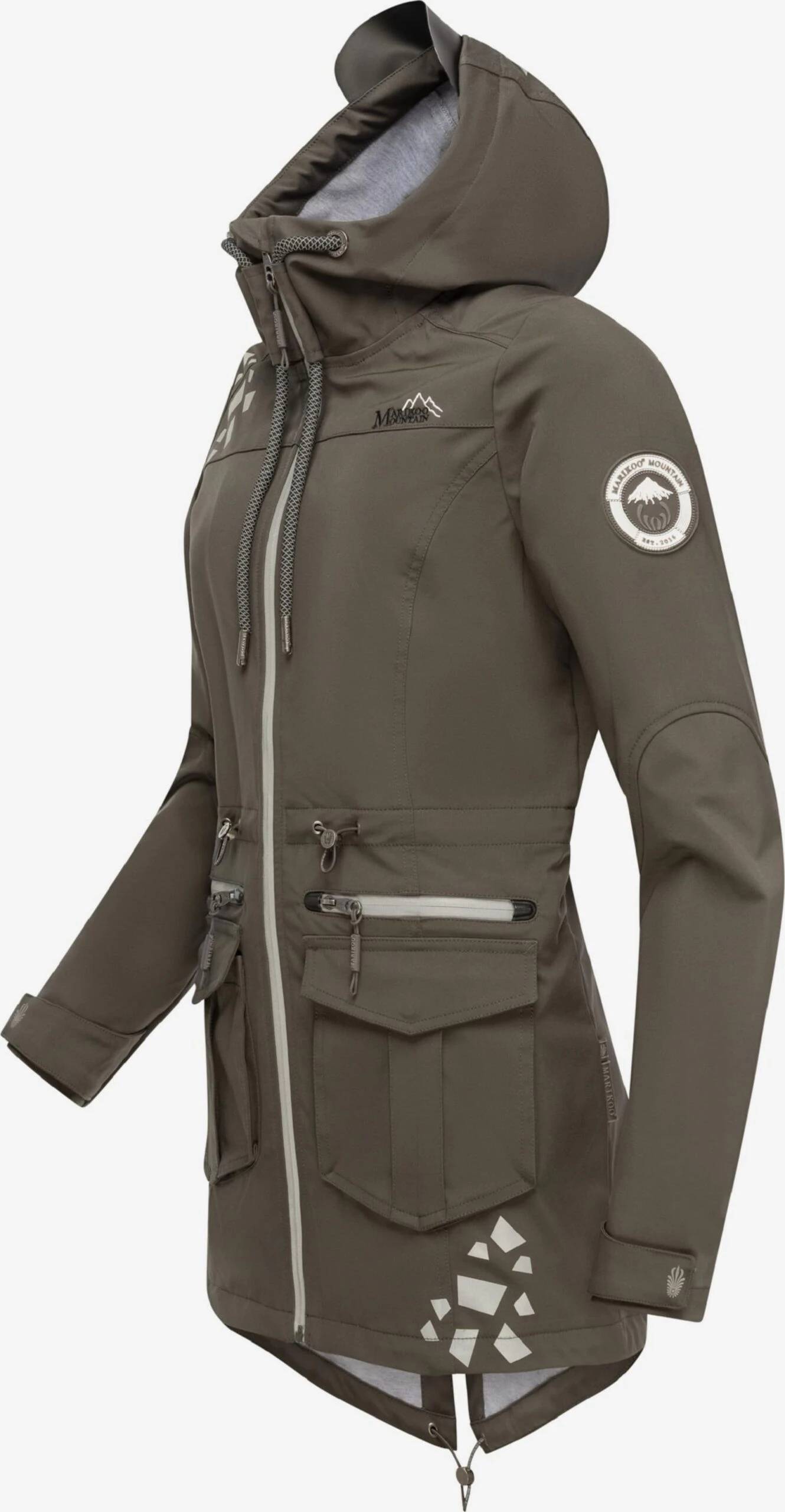 Marikoo Vestes Dextérieur Veste Fonctionnelle Ulissaa Femme Gris / Taupe 4 Marikoo Vestes Dextérieur Veste Fonctionnelle Ulissaa Femme Gris / Taupe – Image 2