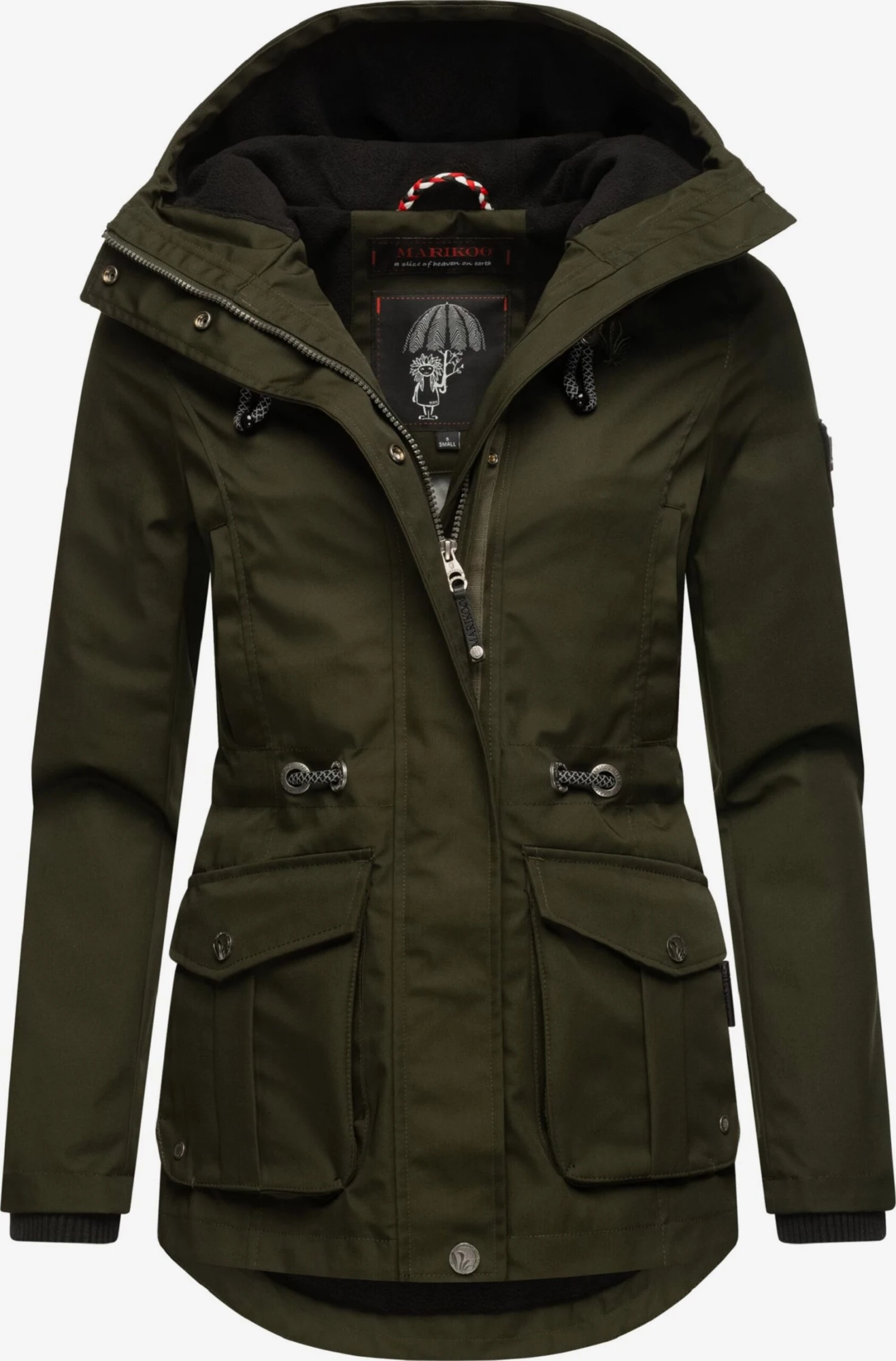 Marikoo Parkas Parka Mi-saison Babetaa Femme Sapin 6 Marikoo Parkas Parka Mi-saison Babetaa Femme Sapin – Image 4