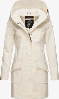 Marikoo Manteaux De Pluie Manteau Fonctionnel Mayleen Femme Blanc Cassé
