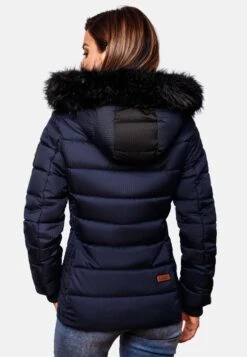 Marikoo Vestes Dhiver Veste D’hiver Unique Femme Bleu Nuit -Marikoo Boutique a2c3c733c05e516245ddfbc67f2909f6