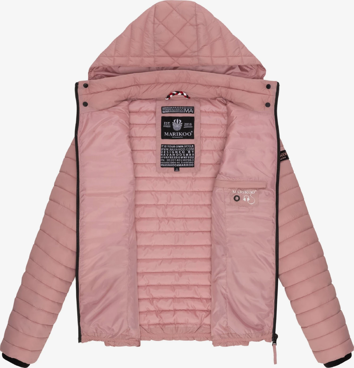 Marikoo Vestes De Mi-saison Veste Mi-saison Femme Rose 6 Marikoo Vestes De Mi-saison Veste Mi-saison Femme Rose – Image 4