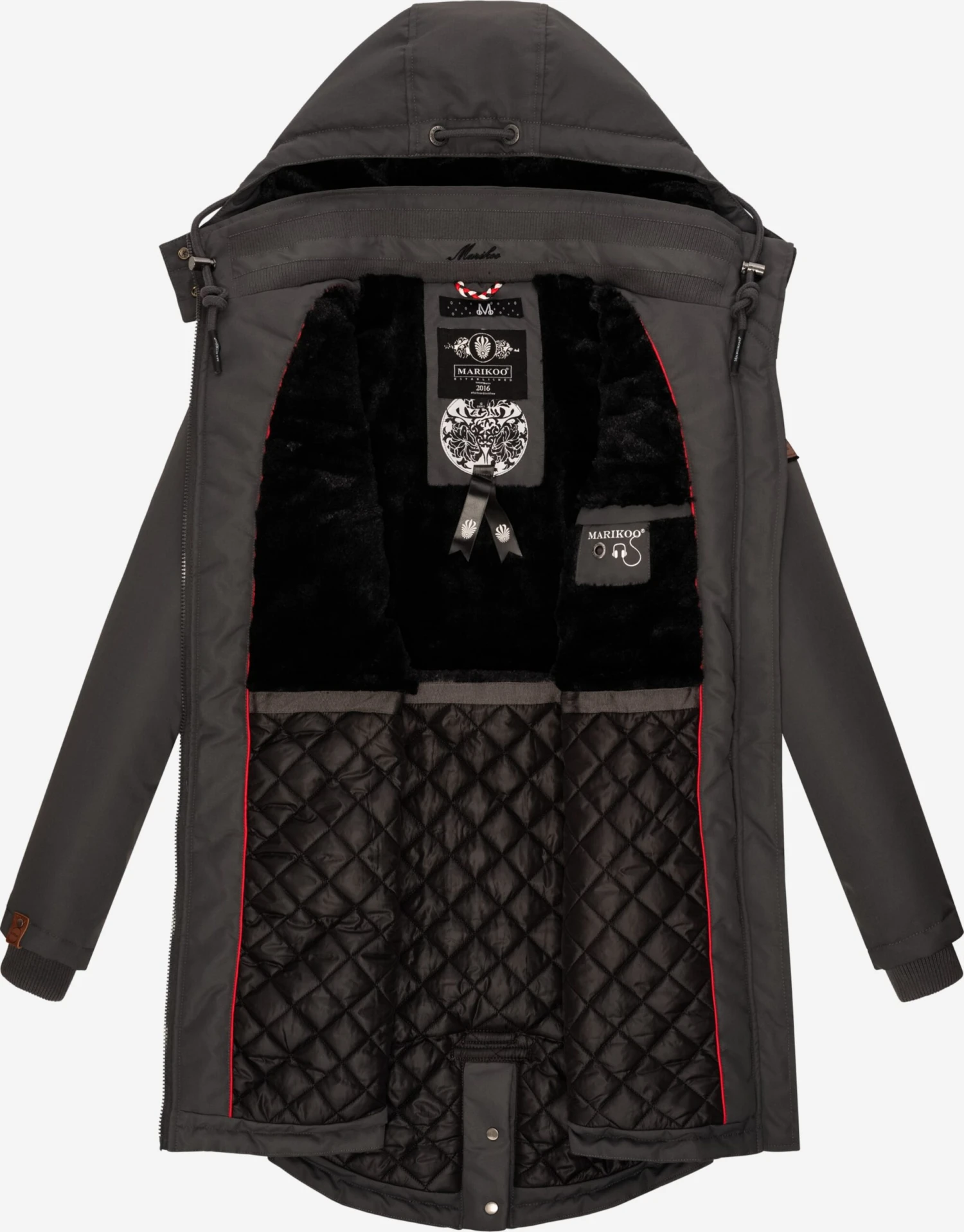 Marikoo Parkas Parka D’hiver Kamii Femme Gris 7 Marikoo Parkas Parka D’hiver Kamii Femme Gris – Image 5