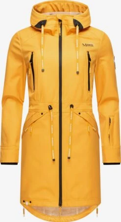 Marikoo Parkas Parka Mi-saison Femme Jaune Dor