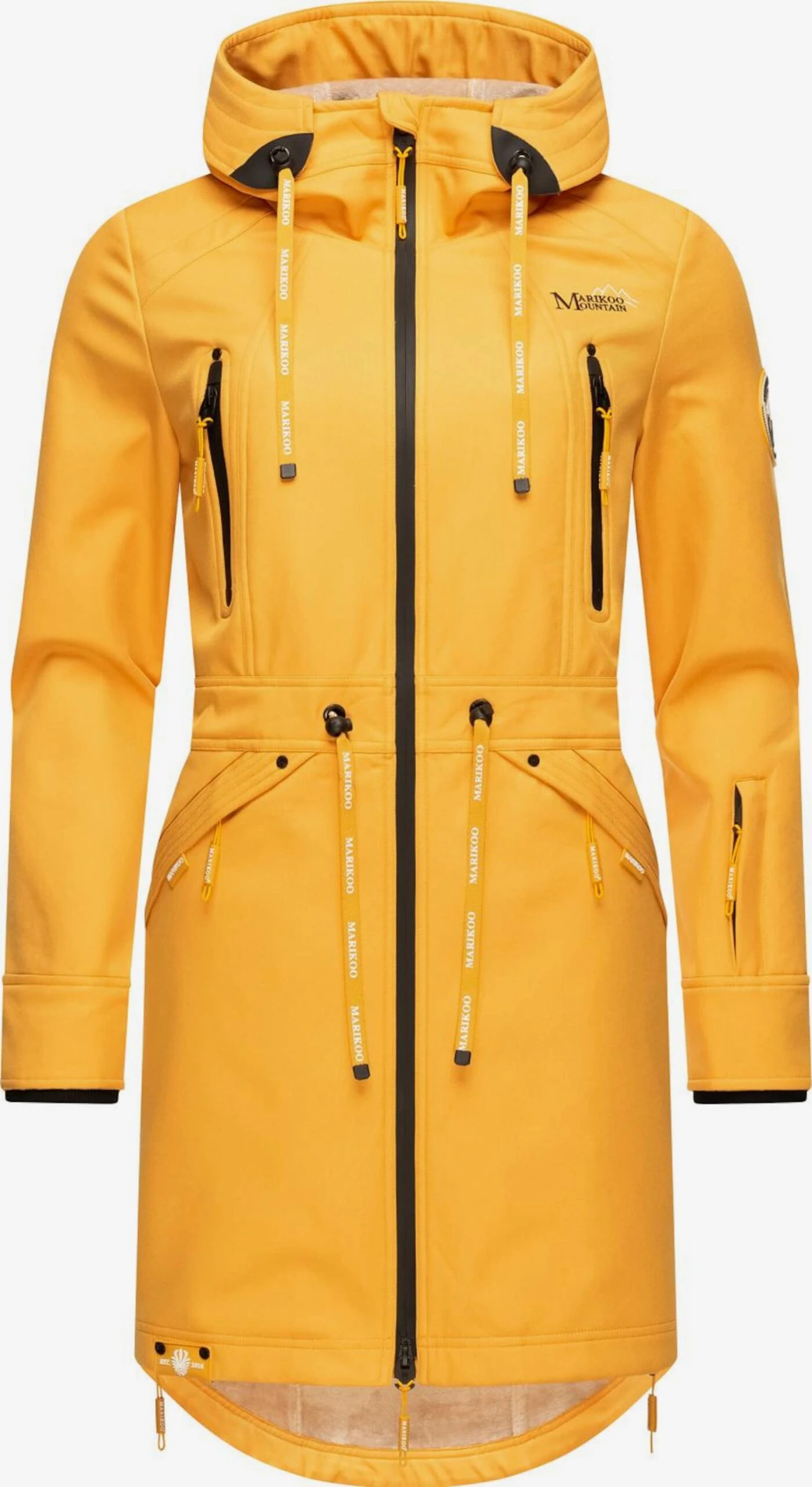 Marikoo Parkas Parka Mi-saison Femme Jaune Dor 3 Marikoo Parkas Parka Mi-saison Femme Jaune Dor