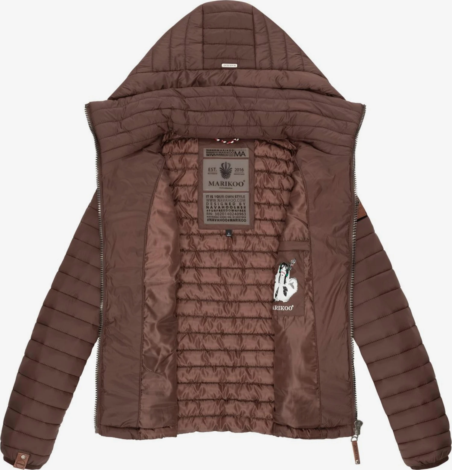 Marikoo Vestes De Mi-saison Veste Mi-saison Löwenbaby Femme Chocolat 6 Marikoo Vestes De Mi-saison Veste Mi-saison Löwenbaby Femme Chocolat – Image 4