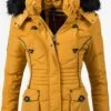 Marikoo Vestes Dhiver Veste D’hiver Vanilla Femme Jaune -Marikoo Boutique abe5b519b0a20d7cda22b5e6fafda77e