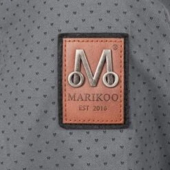 Marikoo Parkas Parka Mi-saison Nyokoo Femme Gris Basalte / Gris Argenté -Marikoo Boutique aeb485a2d03a48aa9634958f4ae0ef41