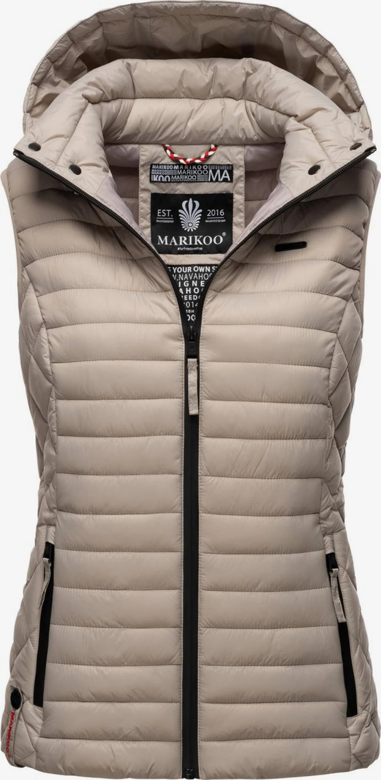 Marikoo Vestes Sans Manches Gilet Hasenpfote Femme Gris Clair 4 Marikoo Vestes Sans Manches Gilet Hasenpfote Femme Gris Clair – Image 2