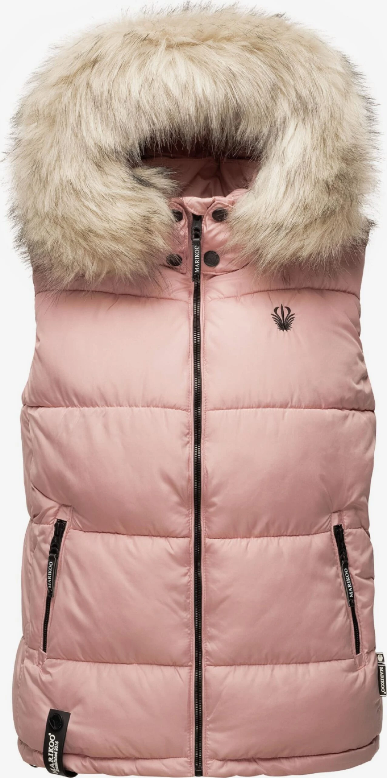 Marikoo Vestes Sans Manches Gilet Eisflöckchen Femme Rose 8 Marikoo Vestes Sans Manches Gilet Eisflöckchen Femme Rose – Image 6
