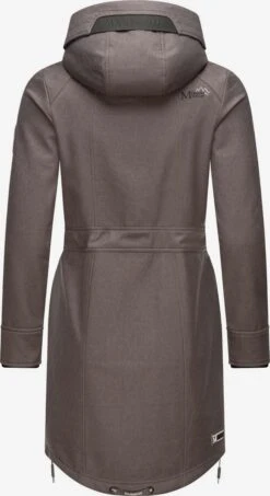 Marikoo Parkas Parka Mi-saison Femme Gris Foncé -Marikoo Boutique b4ca2775c2ba20a26f3adc9b15b71331