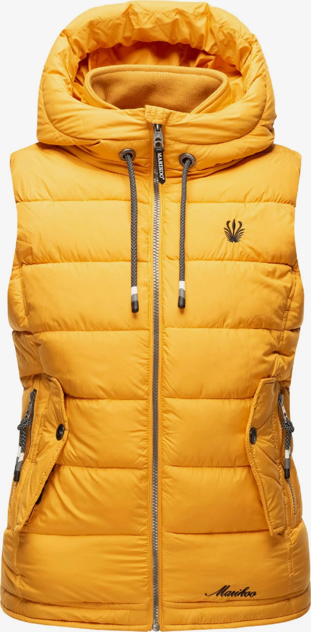 Marikoo Vestes Sans Manches Gilet Taisaa Femme Jaune 4 Marikoo Vestes Sans Manches Gilet Taisaa Femme Jaune – Image 2