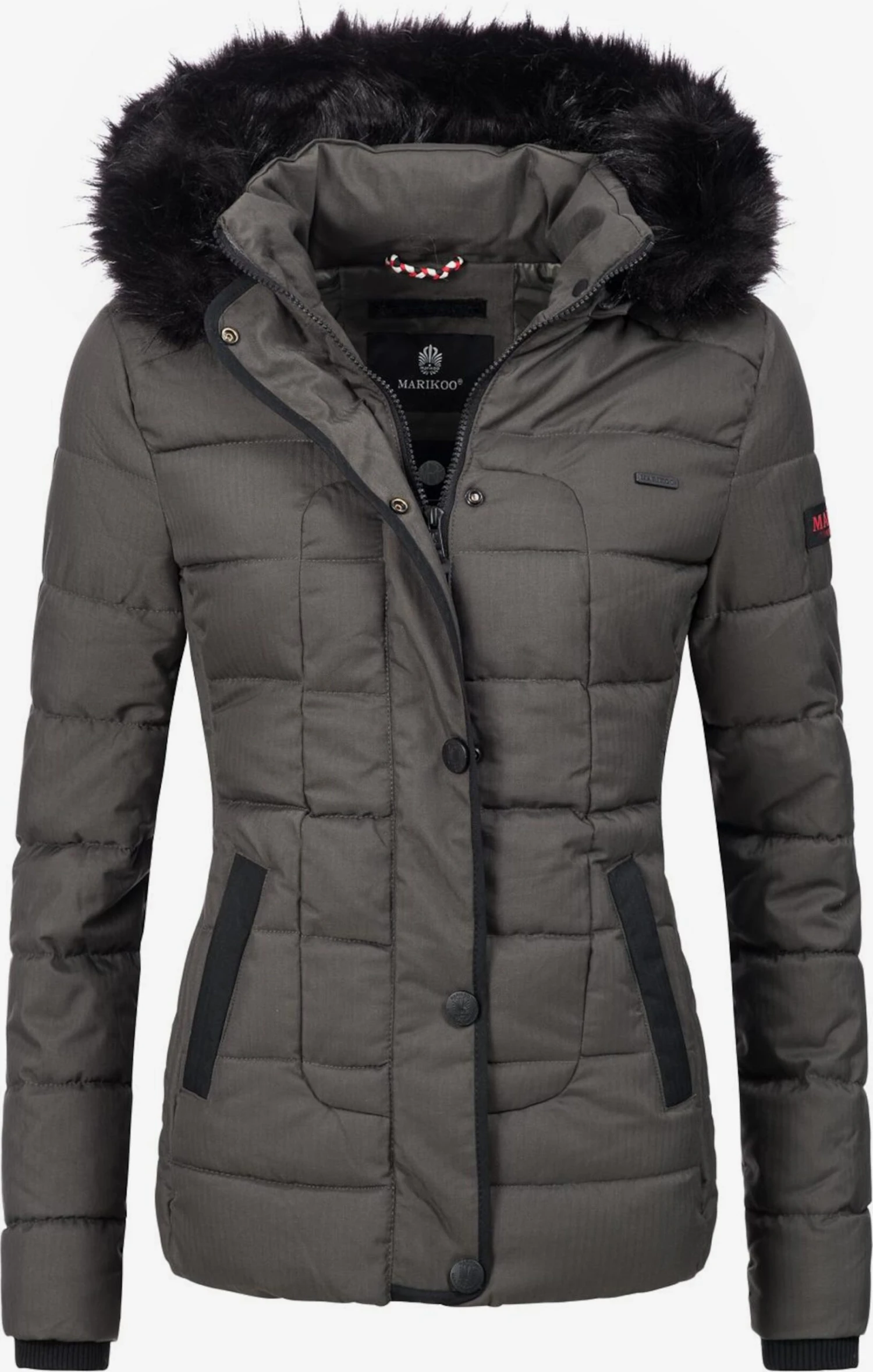 Marikoo Vestes Dhiver Veste D’hiver Unique Femme Anthracite 3 Marikoo Vestes Dhiver Veste D’hiver Unique Femme Anthracite