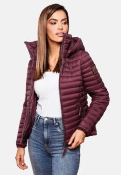 Marikoo Vestes De Mi-saison Veste Mi-saison Löwenbaby Femme Bordeaux -Marikoo Boutique bacab2ddef42fadd276338ba511b2847