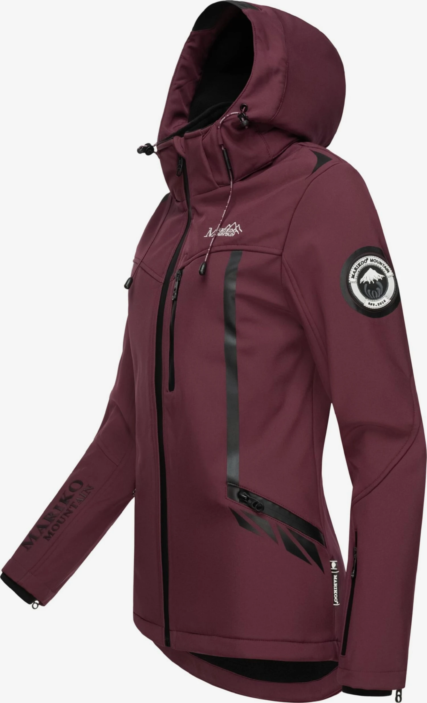 Marikoo Vestes Dhiver Veste D’hiver Femme Bordeaux 4 Marikoo Vestes Dhiver Veste D’hiver Femme Bordeaux – Image 2