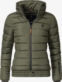 Marikoo Vestes Dhiver Veste D’hiver Poison Femme Kaki