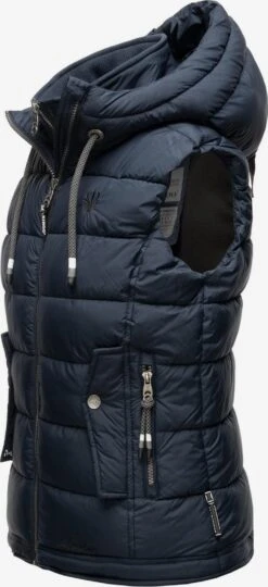 Marikoo Vestes Sans Manches Gilet Taisaa Femme Bleu Marine -Marikoo Boutique bf8bd8d76d603b453106708e7a38efcb
