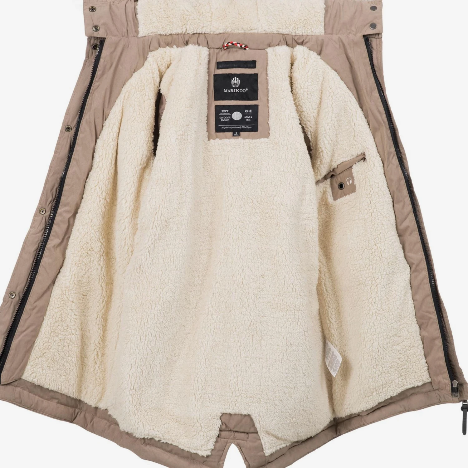 Marikoo Parkas Parka D’hiver Akira Femme Camel 6 Marikoo Parkas Parka D’hiver Akira Femme Camel – Image 4