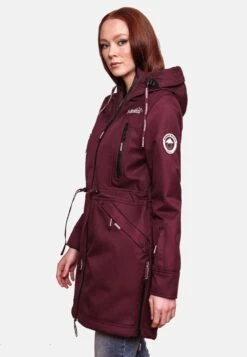 Marikoo Parkas Parka Mi-saison Femme Bordeaux -Marikoo Boutique c254305d9069fd3c70f57c75b8dececc