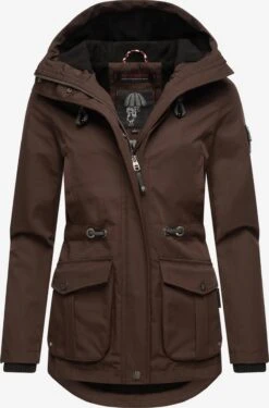 Marikoo Parkas Parka Mi-saison Babetaa Femme Marron -Marikoo Boutique c7d6f7a18909cf43a8e1c0183c4d479c