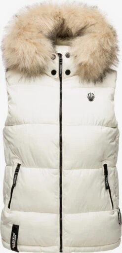 Marikoo Vestes Sans Manches Gilet Eisflöckchen Femme Blanc Cassé -Marikoo Boutique c838de7b4978b69d28d31ad289f7570d