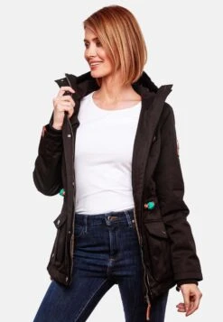 Marikoo Vestes De Mi-saison Veste Mi-saison Babetaa Femme Noir -Marikoo Boutique c8d918647f2098f52ada6dca4d3ce3a0