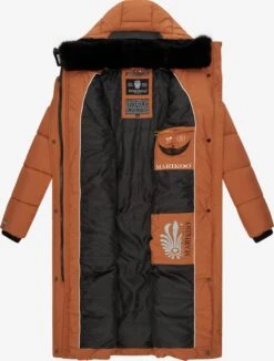 Marikoo Manteaux Dhiver Manteau D’hiver Femme Cognac -Marikoo Boutique ca27744a3de6298e1f0e64147184e937