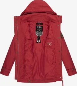 Marikoo Parkas Parka Mi-saison Nyokoo Femme Rouge / Bourgogne -Marikoo Boutique cab369abfd822d7bc7209cefd445dd97