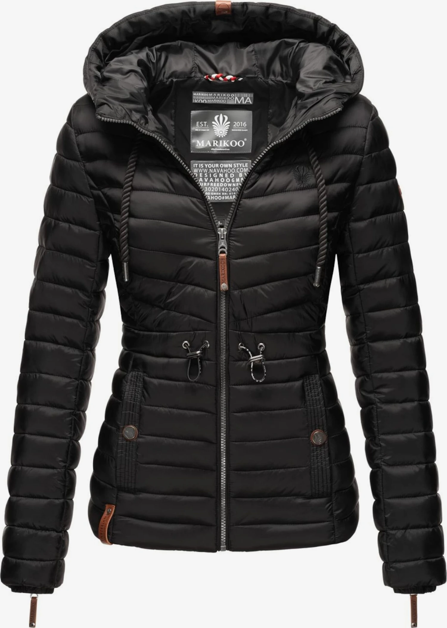 Marikoo Vestes De Mi-saison Veste Mi-saison Aniyaa Femme Noir 6 Marikoo Vestes De Mi-saison Veste Mi-saison Aniyaa Femme Noir – Image 4