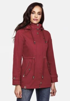 Marikoo Parkas Parka Mi-saison Nyokoo Femme Rouge / Bourgogne -Marikoo Boutique cd8897ce84c79536ea67bfa44fd5f5e9