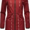 Marikoo Parkas Parka Mi-saison Femme Rouge Foncé -Marikoo Boutique cf6bfcdb9e23df0ca623578e89391b69