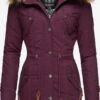 Marikoo Parkas Parka D’hiver Femme Lie De Vin -Marikoo Boutique d137f17f649ce91e7999878de66cbbb4