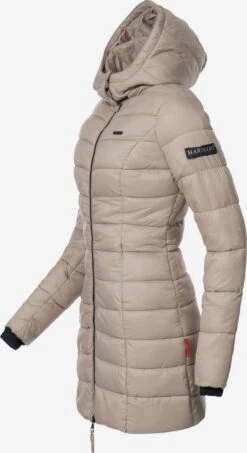 Marikoo Manteaux Courts Manteau D’hiver Abendsternchen Femme Taupe -Marikoo Boutique d1880f95b7d4cd2f990155be36b4d16b